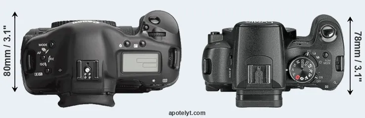 Compare 1Ds Mark III versus L10 top
