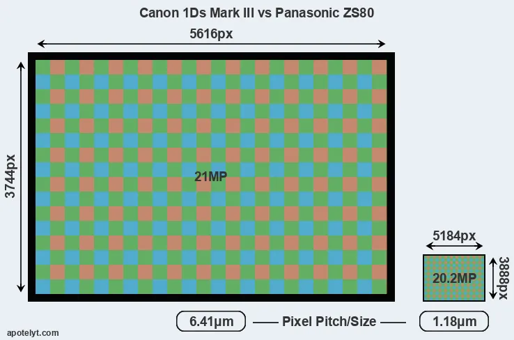 1Ds Mark III versus ZS80 MP