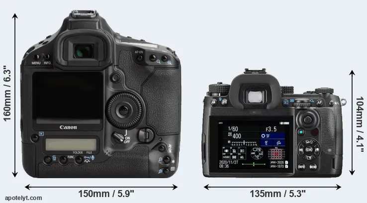 Comparison 1Ds Mark III or K-3 III rear
