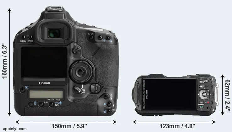 Comparison 1Ds Mark III or WG-60 rear