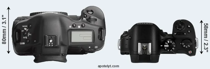 Compare 1Ds Mark III versus NX30 top
