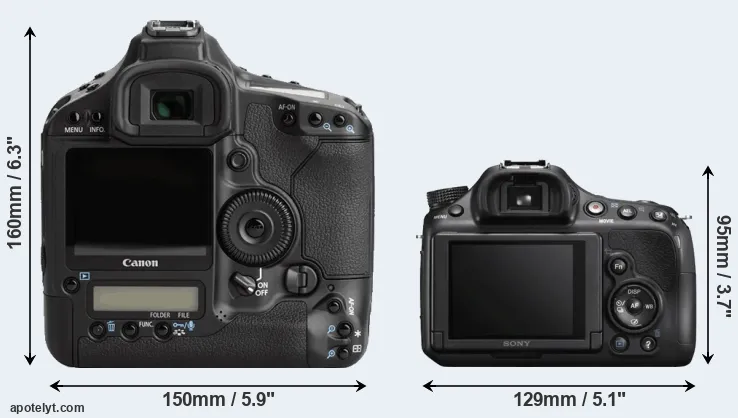 Comparison 1Ds Mark III or A58 rear