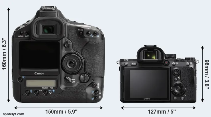 Comparison 1Ds Mark III or A7 III rear
