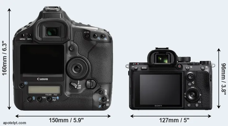 Comparison 1Ds Mark III or A7R III rear