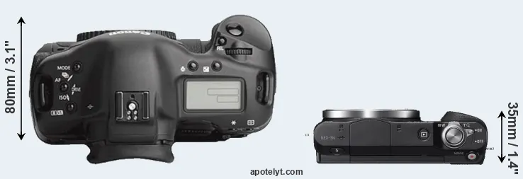 Compare 1Ds Mark III versus NEX-3N top