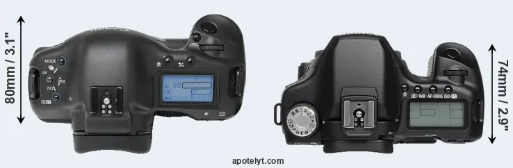 Compare 1Ds versus 50D top