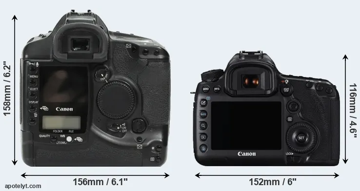 Comparison 1Ds or 5DS rear