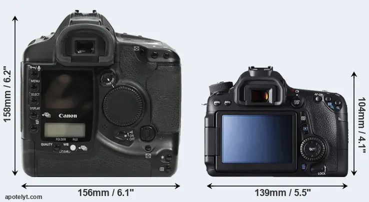 Comparison 1Ds or 70D rear