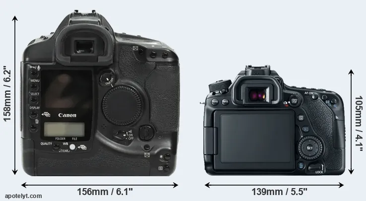 Comparison 1Ds or 80D rear