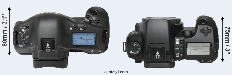 Compare 1Ds versus D30 top