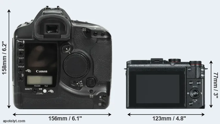 Comparison 1Ds or G3X rear