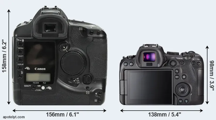 Comparison 1Ds or R6 rear