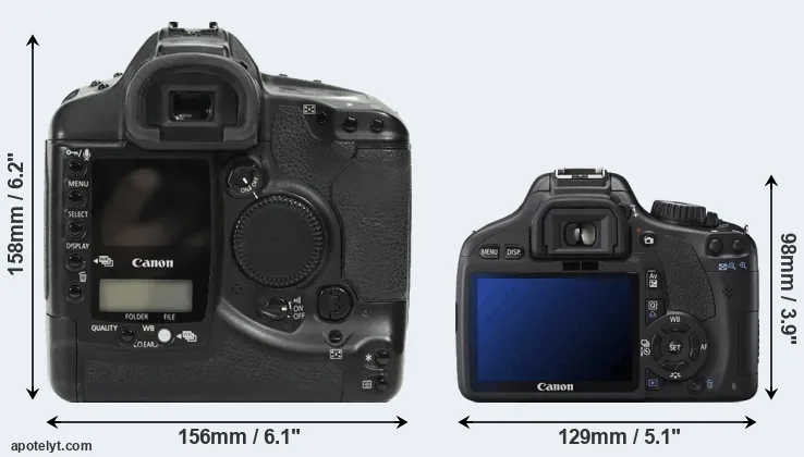 Comparison 1Ds or T2i rear