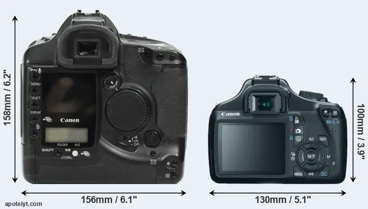 Comparison 1Ds or T3 rear
