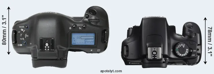 Compare 1Ds versus T3 top