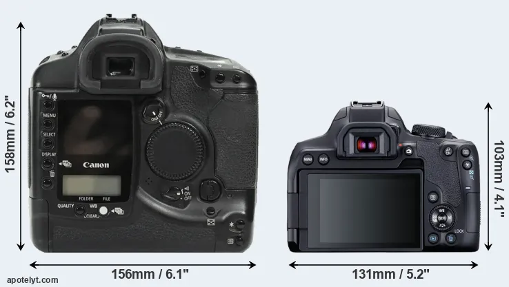 Comparison 1Ds or T8i rear
