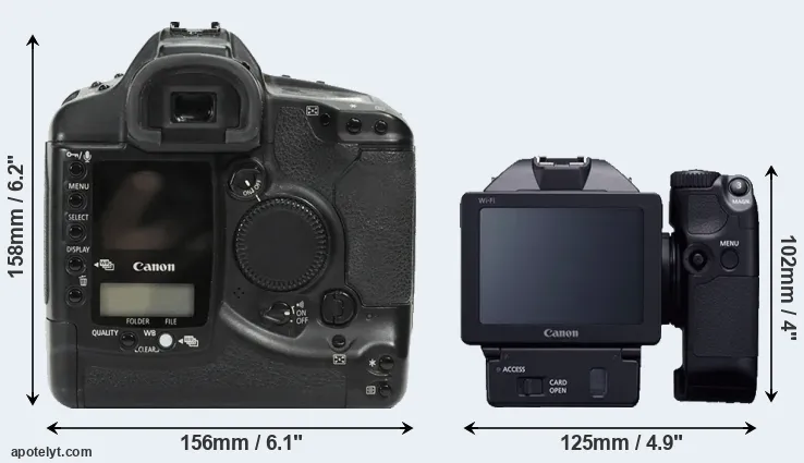 Comparison 1Ds or XC10 rear