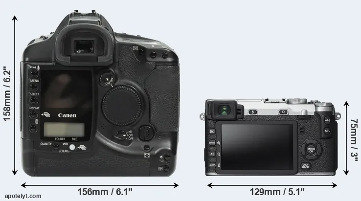 Comparison 1Ds or X-E2S rear