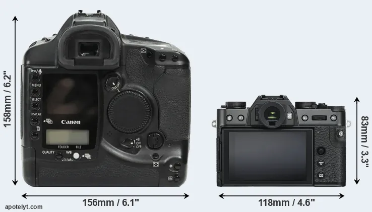 Comparison 1Ds or X-T30 rear