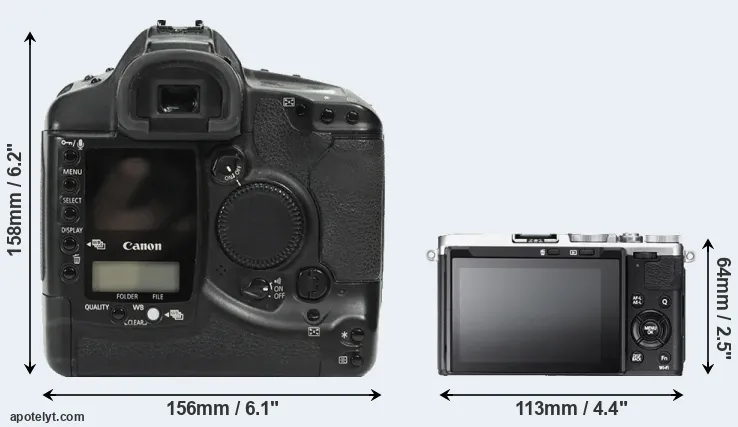 Comparison 1Ds or X70 rear