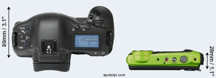 Compare 1Ds versus XP120 top