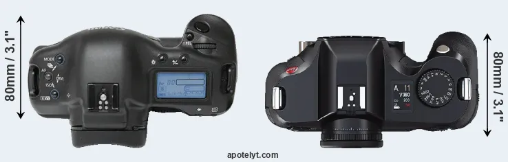Compare 1Ds versus S2 top