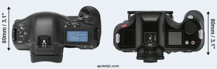 Compare 1Ds versus S3 top