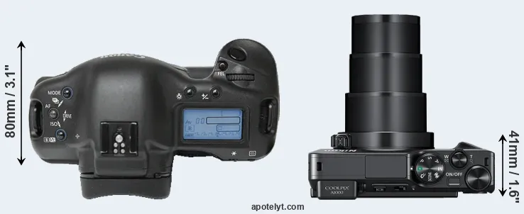 Compare 1Ds versus A1000 top