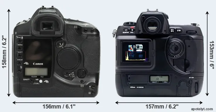 Comparison 1Ds or D1X rear