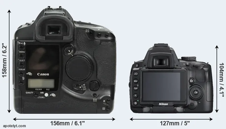 Comparison 1Ds or D5000 rear