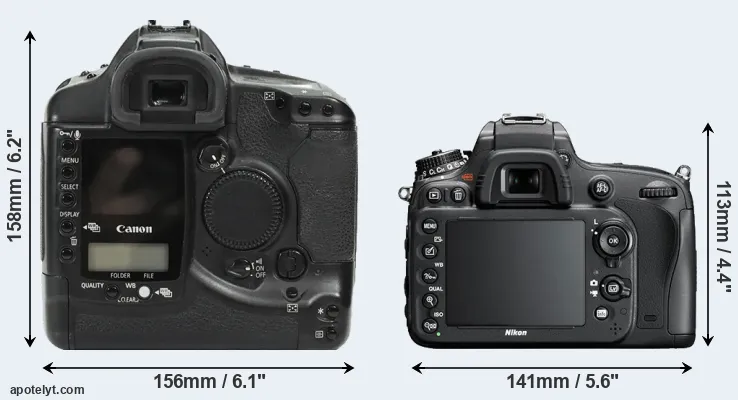 Comparison 1Ds or D600 rear