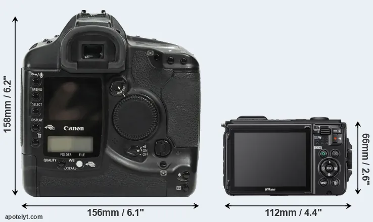 Comparison 1Ds or W300 rear