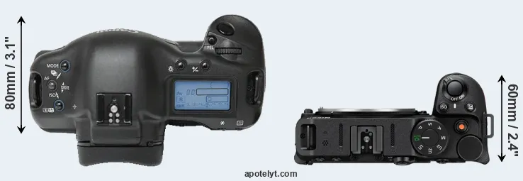 Compare 1Ds versus Z30 top