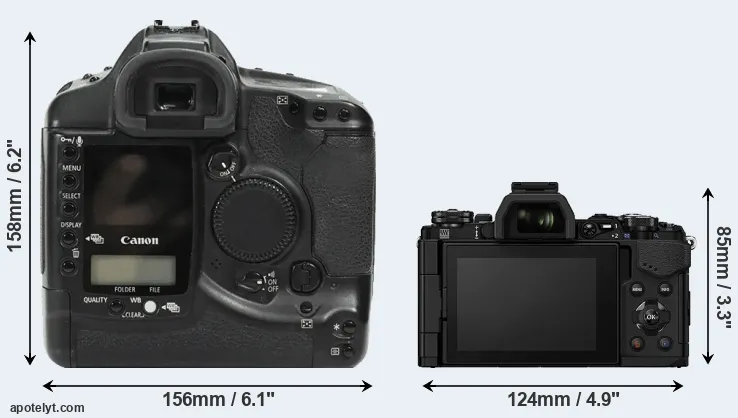 Comparison 1Ds or E-M5 II rear