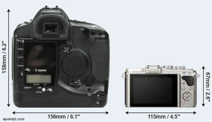 Comparison 1Ds or E-PL8 rear