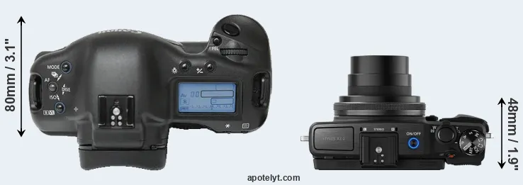 Compare 1Ds versus XZ-2 top