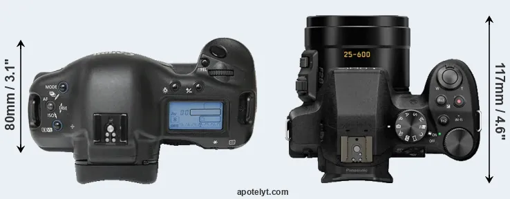 Compare 1Ds versus FZ330 top