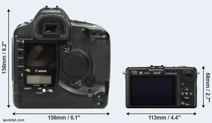 Comparison 1Ds or GF2 rear