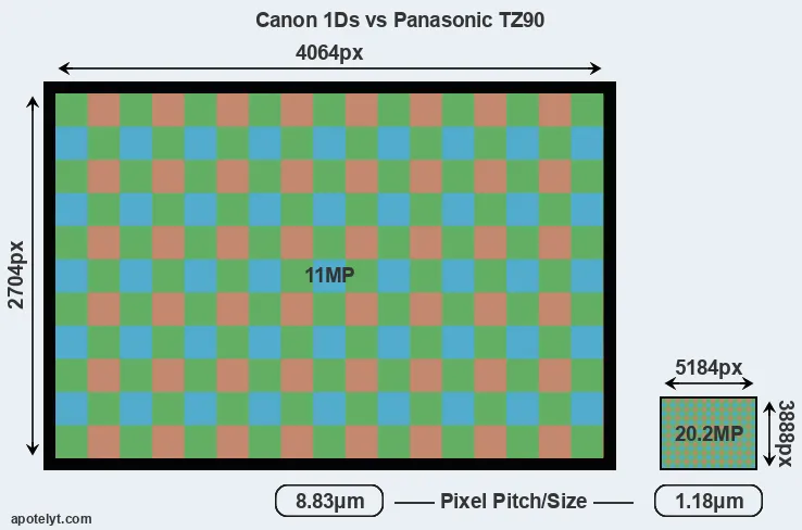 1Ds versus TZ90 MP