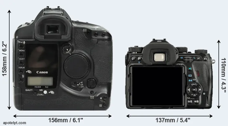 Comparison 1Ds or K-1 rear