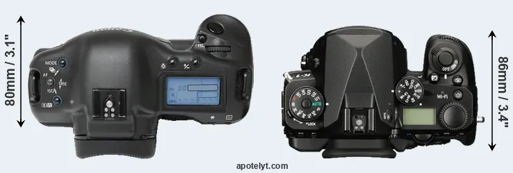 Compare 1Ds versus K-1 top