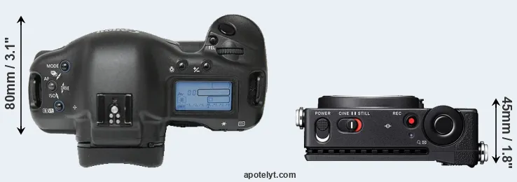 Compare 1Ds versus fp L top
