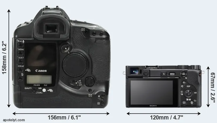 Comparison 1Ds or A6100 rear