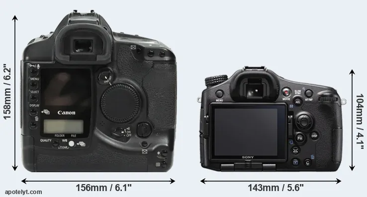 Comparison 1Ds or A77 II rear
