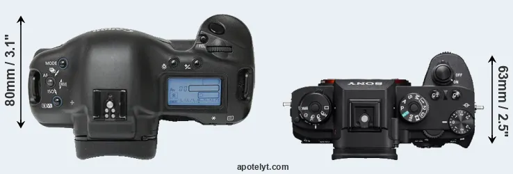 Compare 1Ds versus A9 top