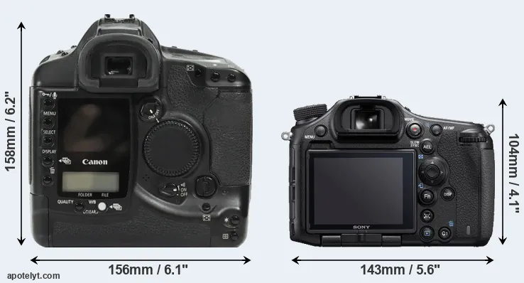 Comparison 1Ds or A99 II rear