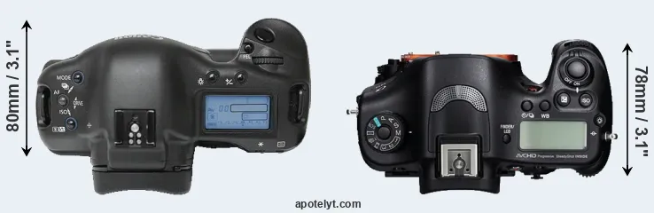 Compare 1Ds versus A99 top