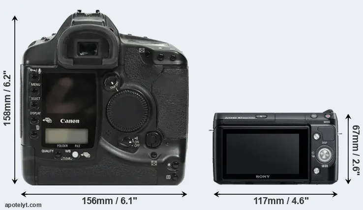 Comparison 1Ds or NEX-F3 rear