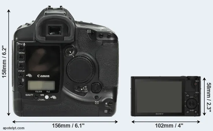 Comparison 1Ds or RX100 rear