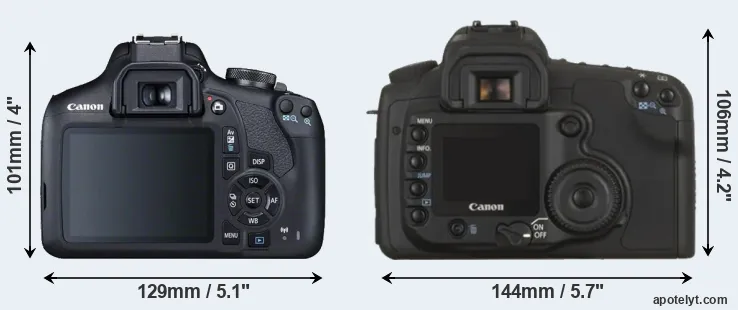 Comparison 2000D or 20D rear